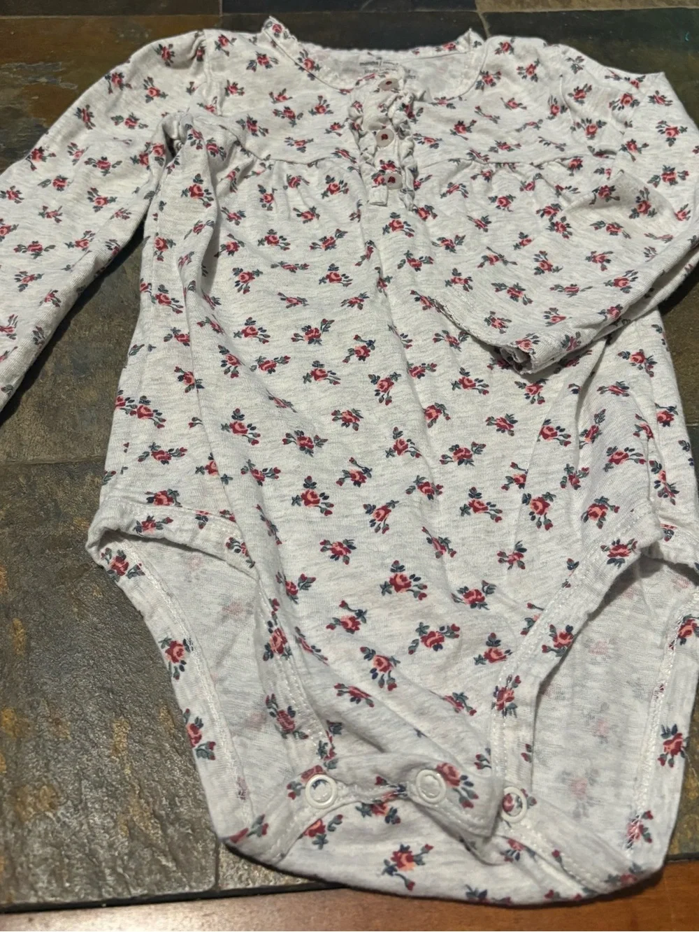 (3)Long-Sleeve One-Piece Bodysuit Plus (2) Pants Set